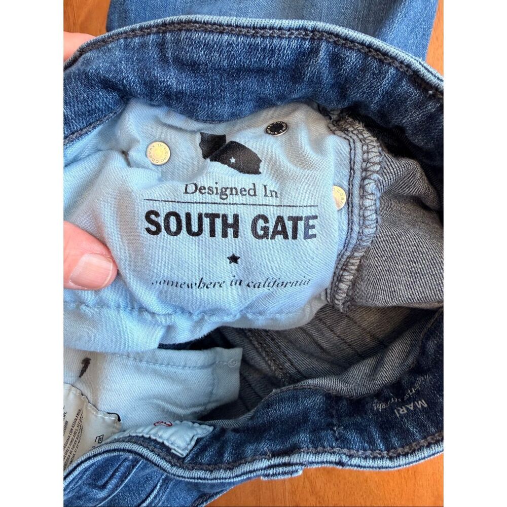 AG Adriano Goldschmied Straight Leg Jeans in Blue - Picture 9 of 11